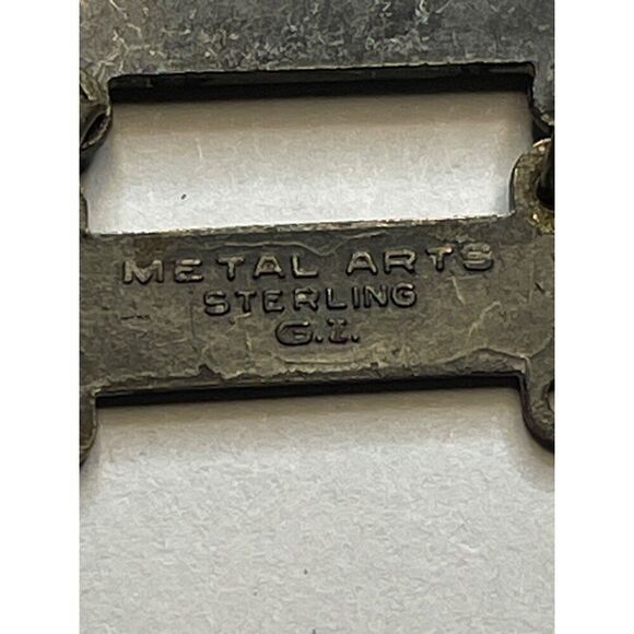 Vintage Sterling Silver Rifle Marksmanship Badge Pin GI Antaya - Picture 4 of 7